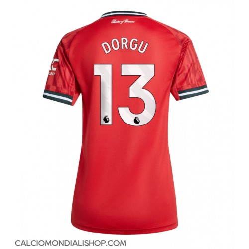 Maglie da calcio Manchester United Patrick Dorgu #13 Prima Maglia Femminile 2025-26 Manica Corta
